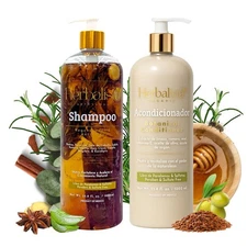 Herbal Hair Shampoo & Conditioner Set 1000ml With botonicals Rosemary cloves