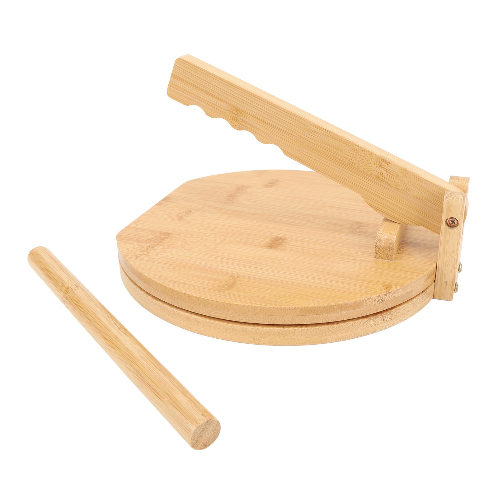 Wood Tortilla Press Maker With Parchment Paper For Mexican Tortilla New