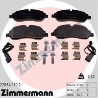 Zimmermann BremsbeläGe Bremsbelegsatz Vorne FüR Ford Transit Bus
