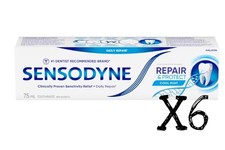 Sensodyne Repair Protect MINT Daily Repair Toothpaste 75ml x6 Novamin Canada