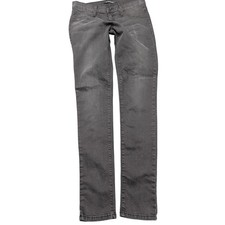 Flying Monkey L7508 Skinny Jeans Faded Black Denim Womens 27 Made in USA