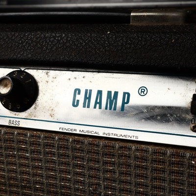 Vintage 70s Fender Champ Silverface Tube Amp | eBay
