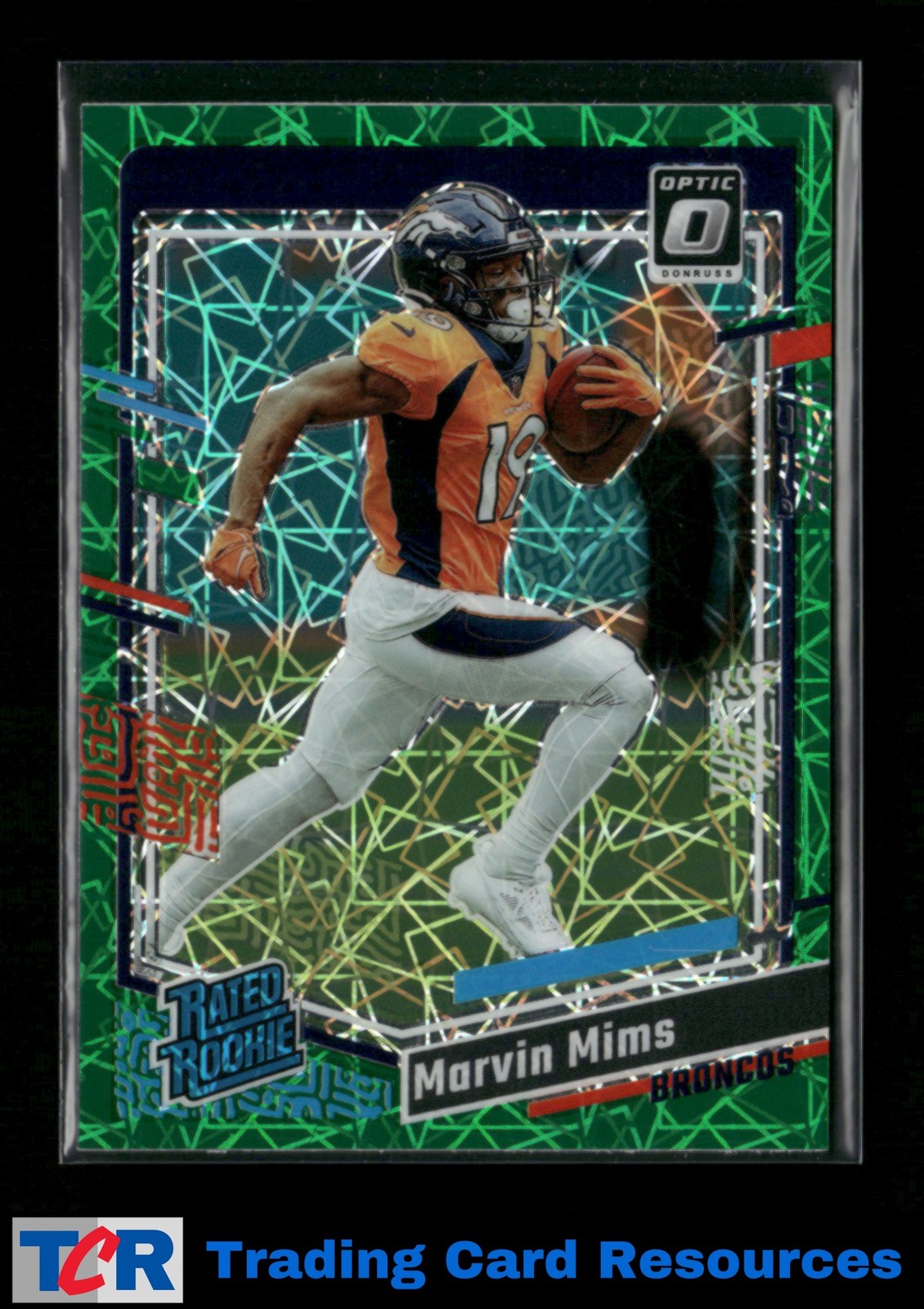 2023 Donruss Optic #231 Marvin Mims Green Velocity