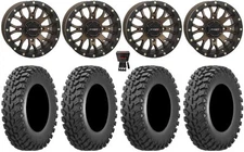 System 3 ST-3 15" Wheels Br 32" Cross Trail Tires Kawasaki Mule Pro FXT  KRX