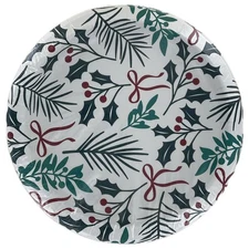 Huhtamaki Pizazz Winter Paper Plate, 10" (100 Count)