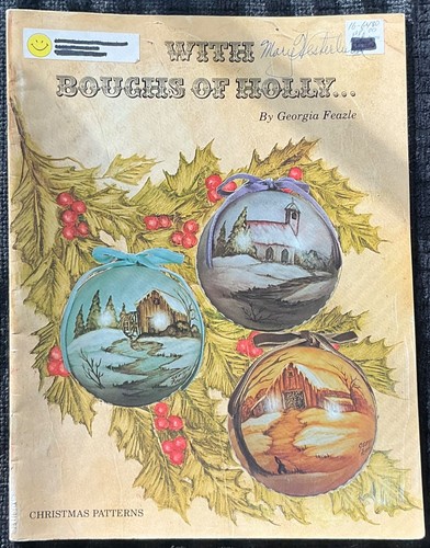 WITH BOUGHS OF HOLLY Decorative Painting Book GEORGIA FEAZLE