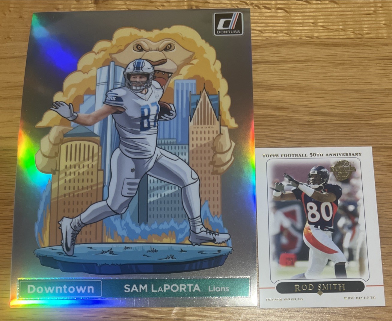 2024 Donruss Downtown Sam Laporta Jumbo Card #6