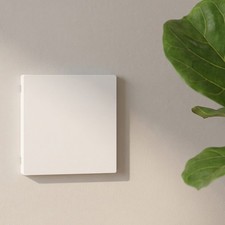 2pcs Screwless Blank Wall Plates 1-Gang Switch Outlet Cover