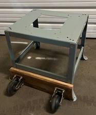 VTG Delta Rockwell 10” Contractors Saw Model 34-410 Splayed Leg Stand w/Wheels
