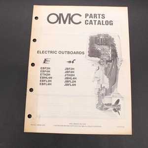 1984 OMC Evinrude Johnson Electric Outboards Parts Catalog