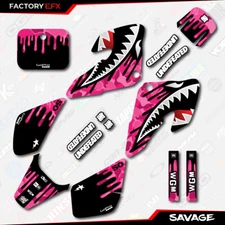 Pink Savage Camo Racing Graphics kit fits Honda 2000-2003 XR50 XR 50 00-03