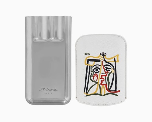 S.T. DUPONT PORTASIGARI 3 CIGARS PICASSO LIMITED EDITION 183081 - Picture 3 of 4