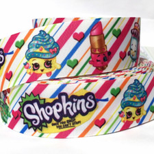 GROSGRAIN RIBBON 5/8", 7/8", 1.5", 3" Shopkins Cartoon Desserts Gifts Printed