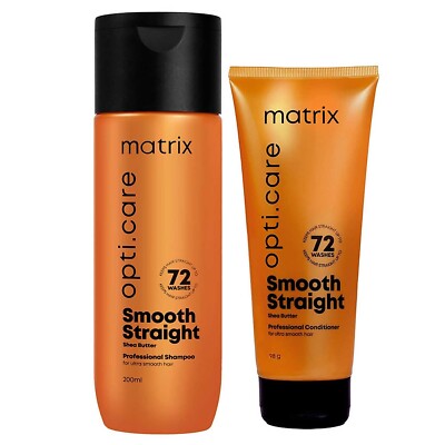 Matrix Opti.Care Professional Shampoo and Conditioner Combo for Salon Smooth