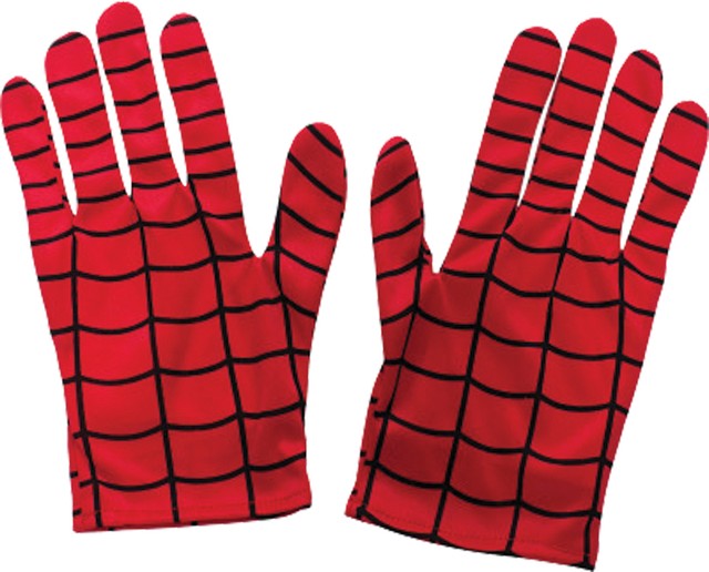 Spiderman Adult Red Gloves Costume Accessory Comics Superhero Dress Up