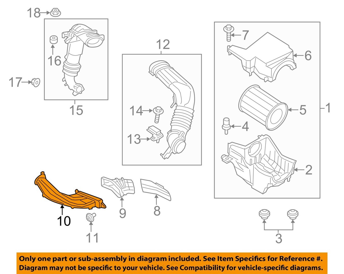 FORD OEM 13-19 Escape EngineTransaxle Air Intake-Inlet Hose
