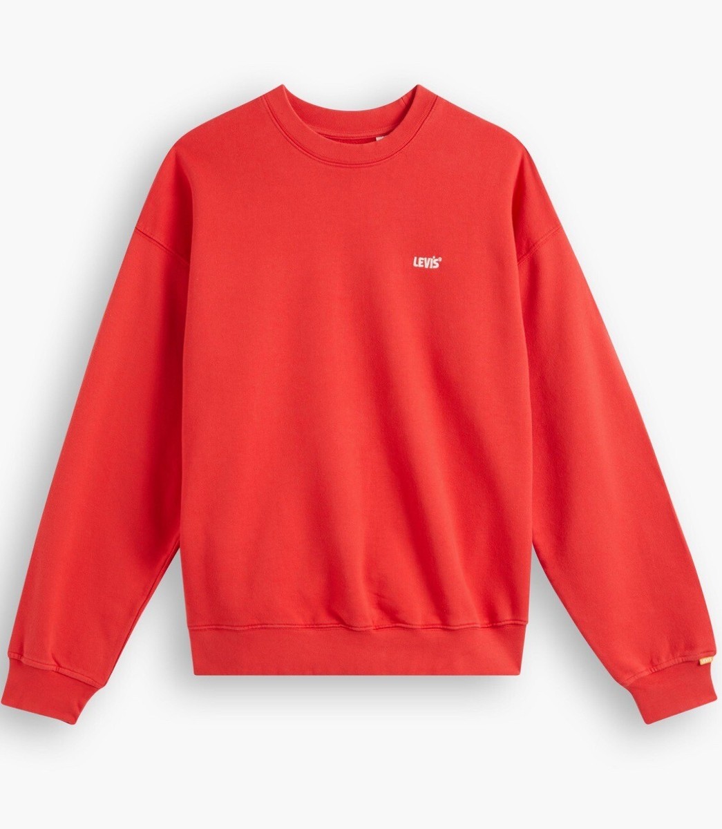 LEVI'S GOLD CREWNECK SWEATSHIRT FLEECE For big Kids L, XL