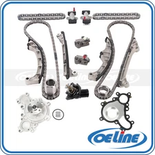 Timing Chain Kit Water Pump Thermostat for 10-16 Toyota Lexus 4.6L 5.0L