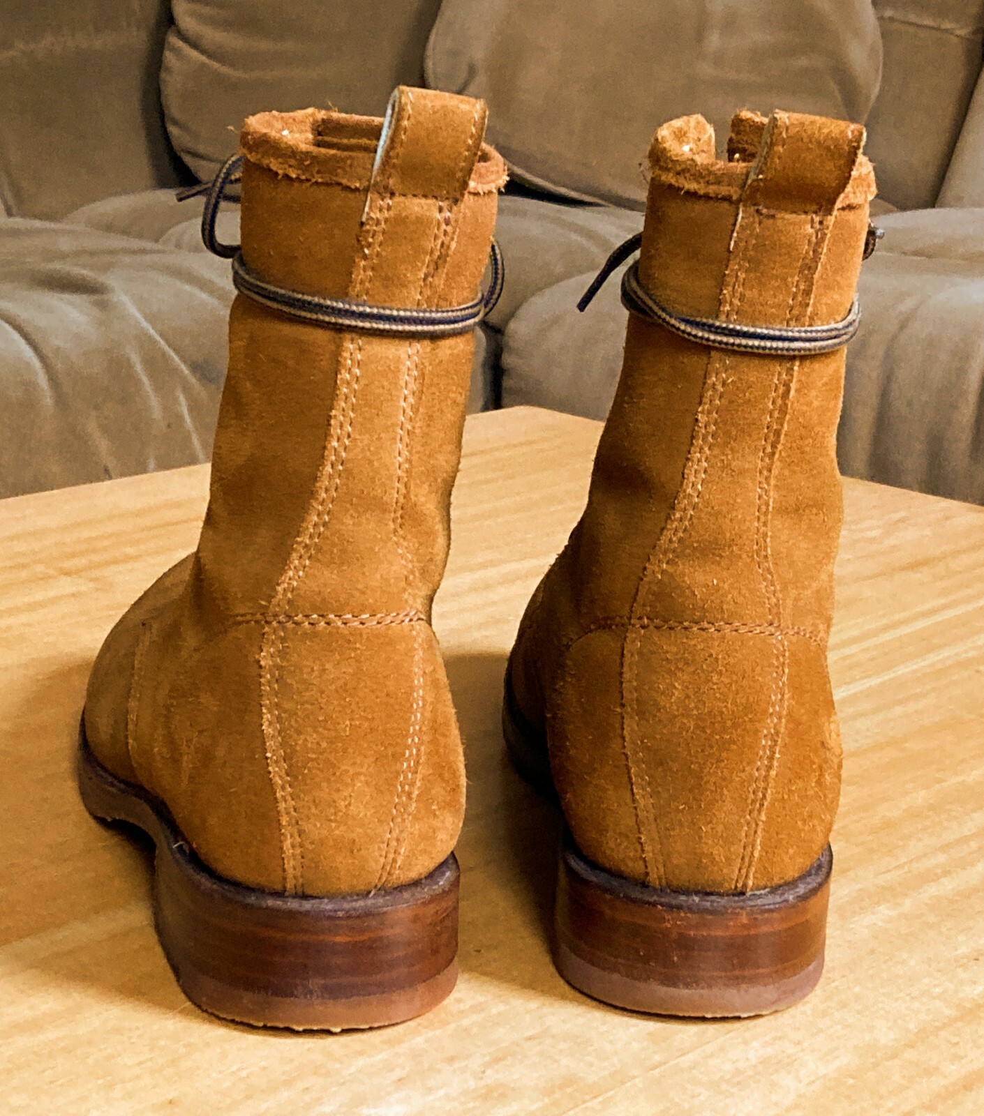 frye veronica suede combat boot