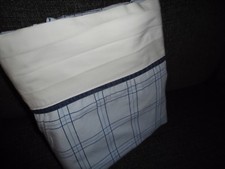 NAUTICA PLAID MULTI BLUE GRID LINES PLAID FULL FLAT SHEET 74 X 85