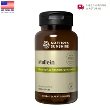 Nature’s Sunshine Mullein 100 Capsules Respiratory & Lymphatic Support 10-2028