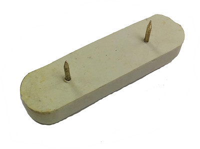 Herco 2'' White Rubber Tack Bumper - 2 pcs