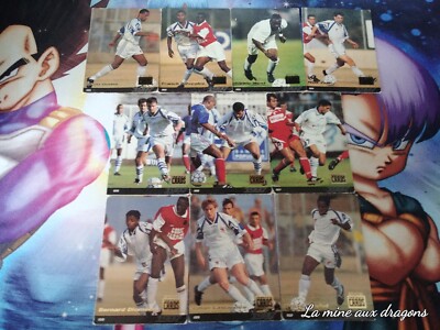 Lot Cartes Panini Auxerre 1997 - Set Rare AJA, état Mauvais