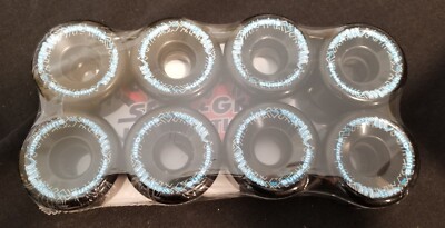 (Lot Of 8) **NEW SEALED** Sure-Grip Motion 62mm Outdoor Skate Wheels BLACK  BLUE