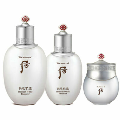 The History of Whoo Radiant White Balancer Emulsion Moisture Cream SET K-Beauty