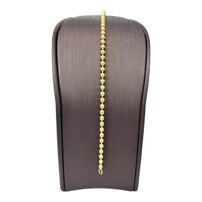 Goldene Mini Kugel Kette Design Fußkettchen Zinklegierung Schmuck Elegant Freizeit Stil