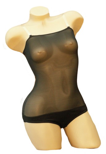 Genuine BELLY STOCKING™ Over Bust with Straps Body Suit Mesh Leotard ~ All Sizes - Picture 13 of 14