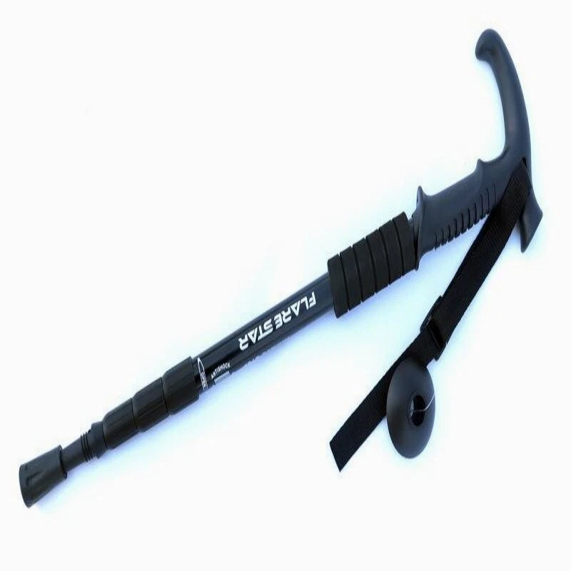 Bastón de Caminar Ajustable Plegable Caminar Aluminio Plegable Viaje Senderismo Foto 3 de 4