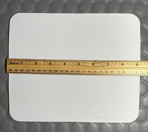 24 Pc Blank Mouse Pads 9.25”x7.75” White for Sublimation Transfer Heat Press - Picture 4 of 6