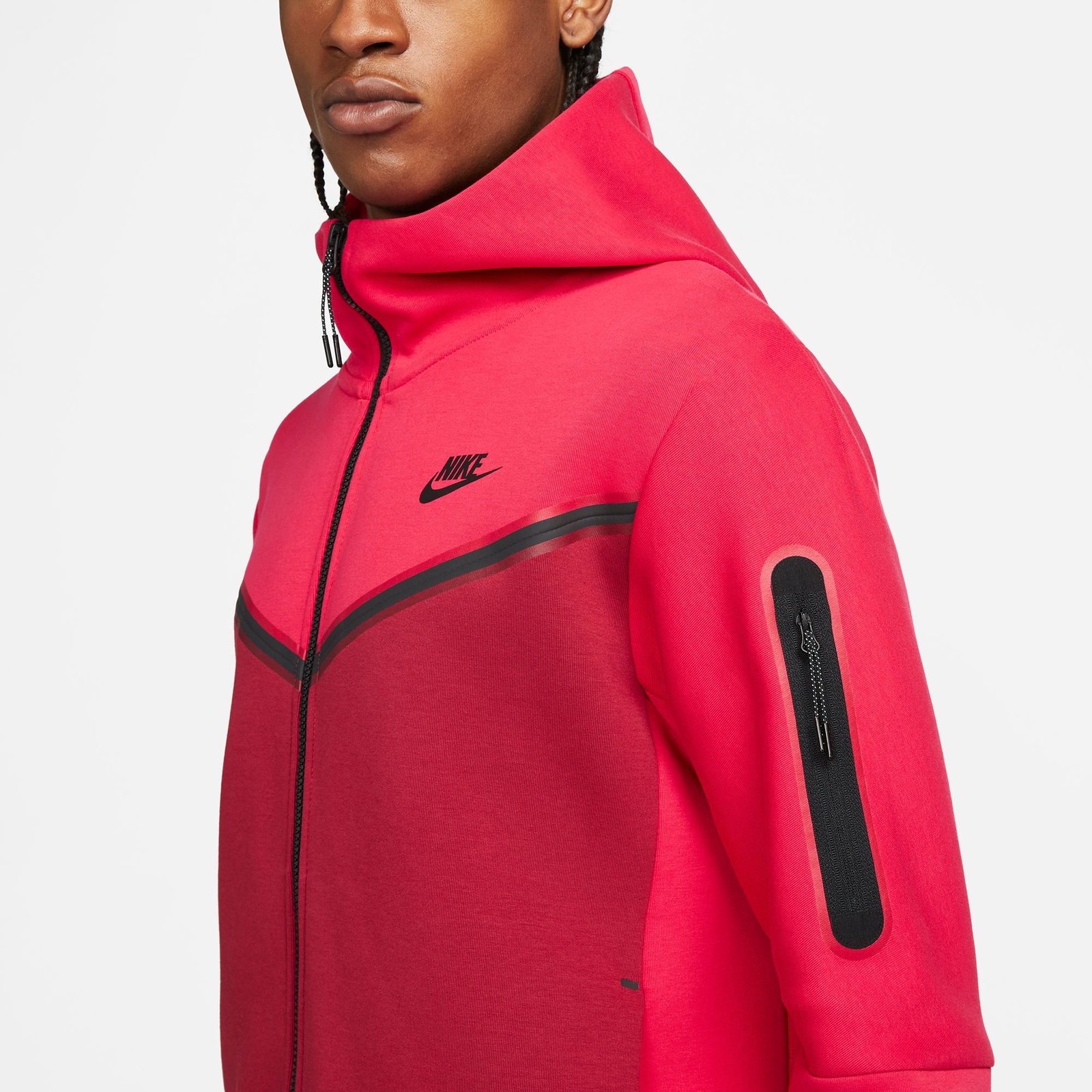 Nike Tech Fleece Full Zip Hoodie Very Berry Pomegranate Mens 3XL CU4489 643  | eBay