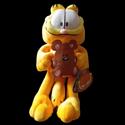 Garfield mit Teddy Plüsch Kuscheltier Plüschtier ca 30 cm Neu 2024 Stofftier 
