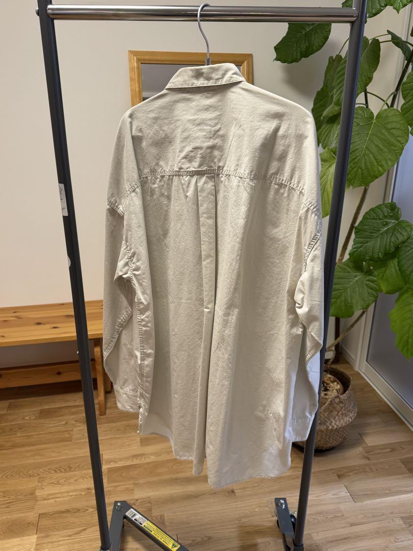 Nanamica Deck Shirt L Ecru Cotton Blend SUGF294 Lightly Used | eBay