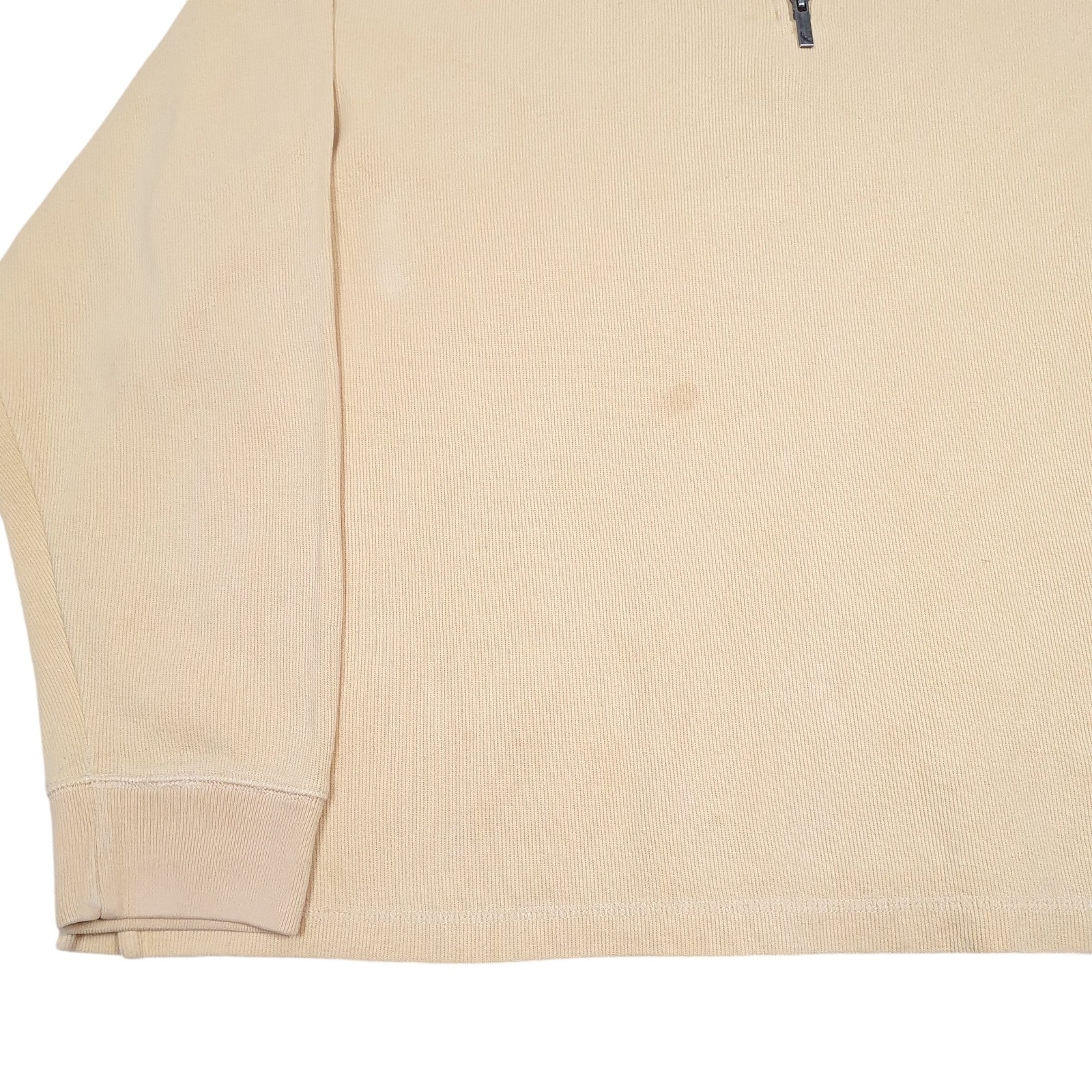 EDDIE BAUER 1/4 Quarter Zip Cotton Jumper Sweatshirt Mens XXL image 4