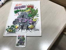 RAT FINK Ed Roth Poster 1984- 2012 MIGHTY MOPAR ++ 1984  -2012  DECAL