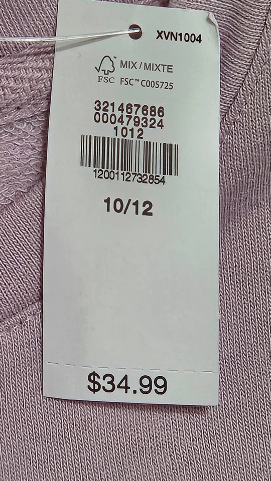 Sudadera, Gap Kids 1969, Niñas Manga Larga Púrpura L (10-12) Foto 3 de 4