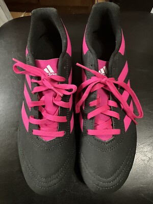 Adidas Youth Soccer Cleats Black/Pink Youth Size 6