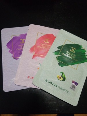 3 Jayjun Cosmetics Mask ~ Nourishing Brightening and Calming ~ US Seller!