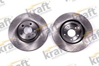 2X Kraft Automotive 6046840 Bremsscheibe FüR Alfa Romeo Passend FüR Fiat