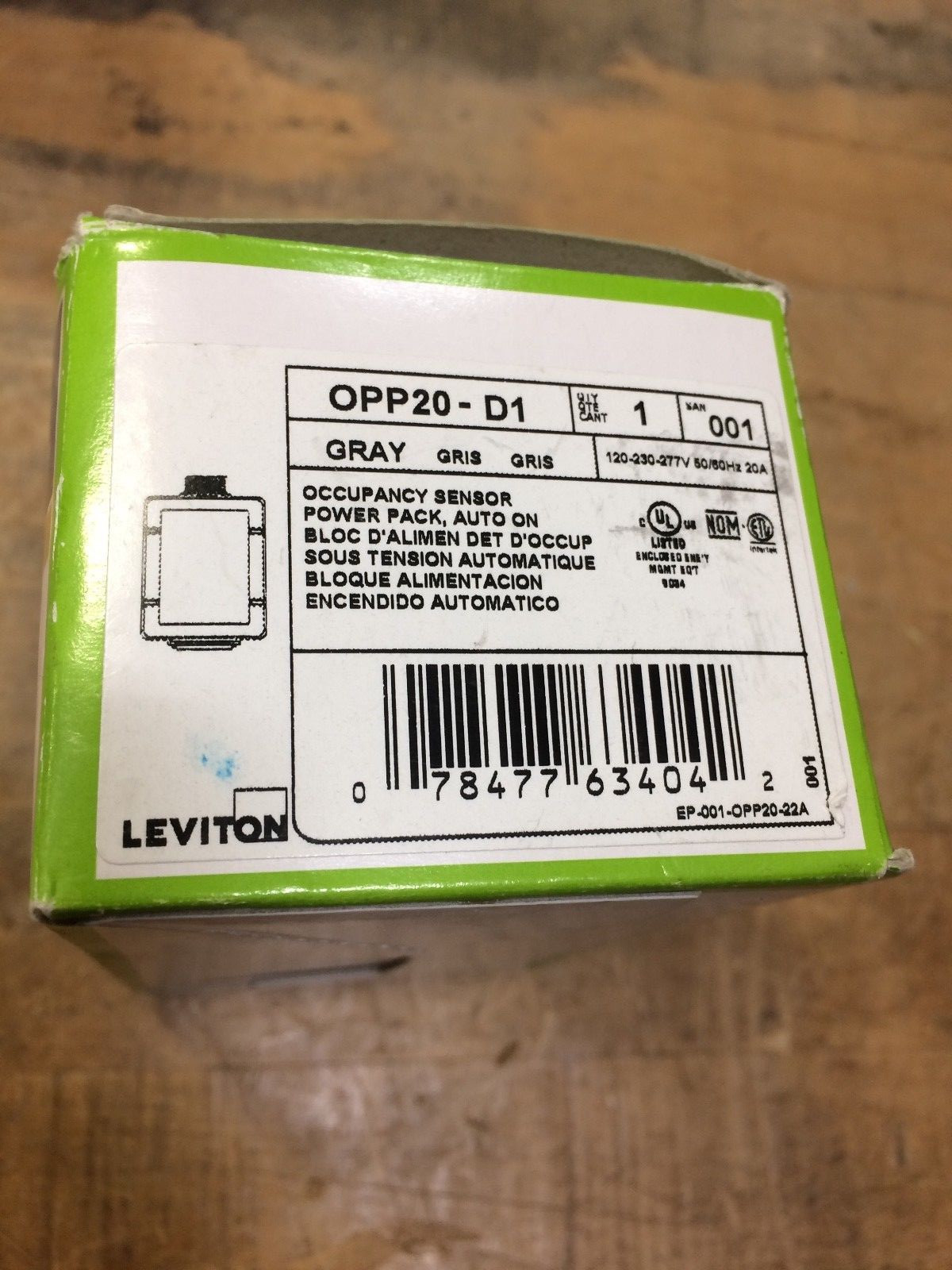 OPP20D1 Leviton Power Pack Class 2 20A 120/230/277V Power Supply New