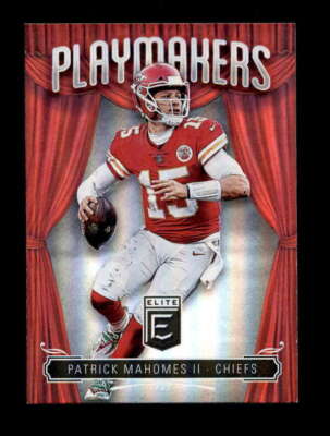 PATRICK MAHOMES II 2019 DONRUSS ELITE #PM-8 PLAYMAKERS CHIEFS INSERT BD6491