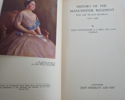 History of Manchester Regiment 1st & 2nd Battalions 1922-1948. Bell HB/DJ 1954 - Imagen 2 de 4