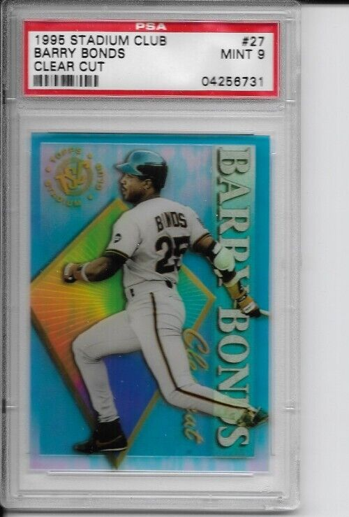 TOPPS STADIUM CLUB & BOWMAN 1995 Topps Stadium Club Clearcut Barry Bonds baseball card