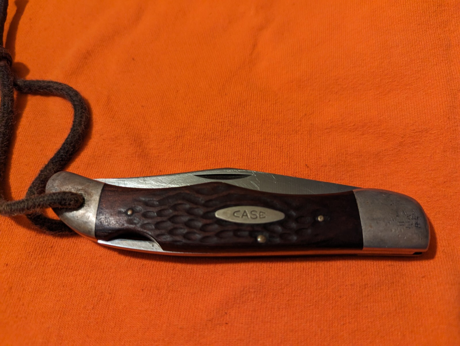 Vintage 1980's Case XX USA 6165L SAB SSP Hunter Lockback Folding