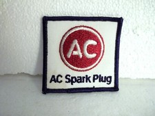 NOS Vintage AC Spark Plug  PATCH 3" X 3" RED/ WHITE/ BLUE Automotive Memorabilia
