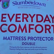 Slumberdown DOUBLE Everyday Comfort Mattress Protector Soft Touch for 35cm depth