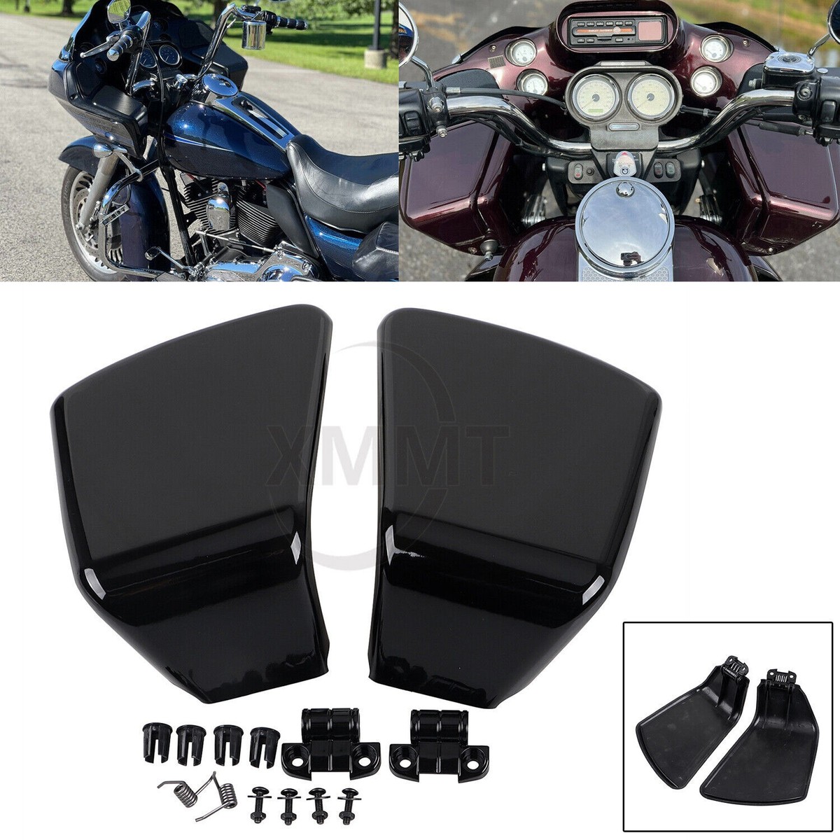 Left & Right Inner Fairing Glove Box Doors For Harley Road